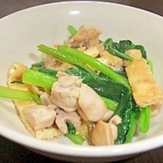 あっさり、鶏と小松菜の炒め煮